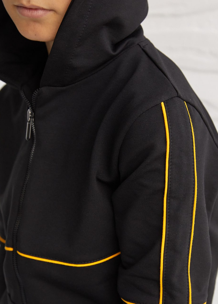 Спортивный костюм на мальчика цвет чёрный/желтый р.110 408234 New Trend (259034459)