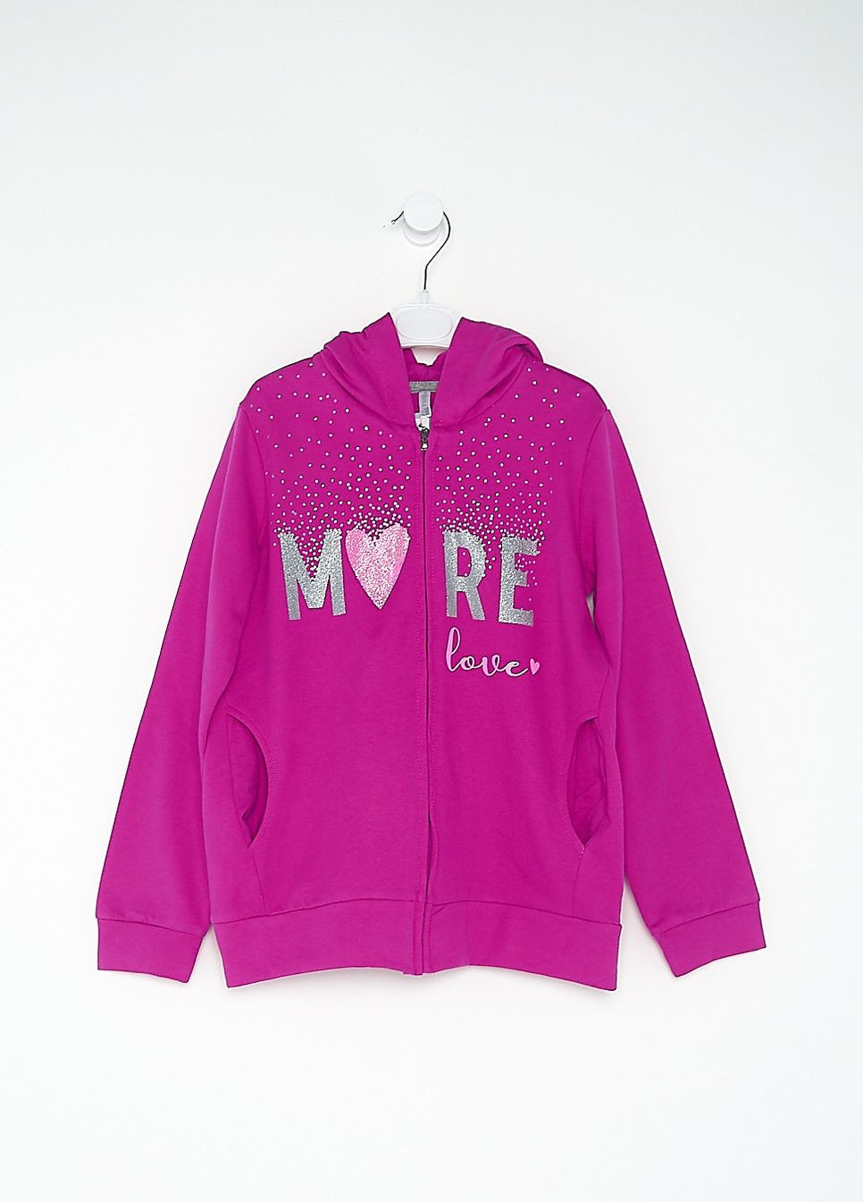 Толстовка флис,малиновый с принтом, Idexe (275135744)