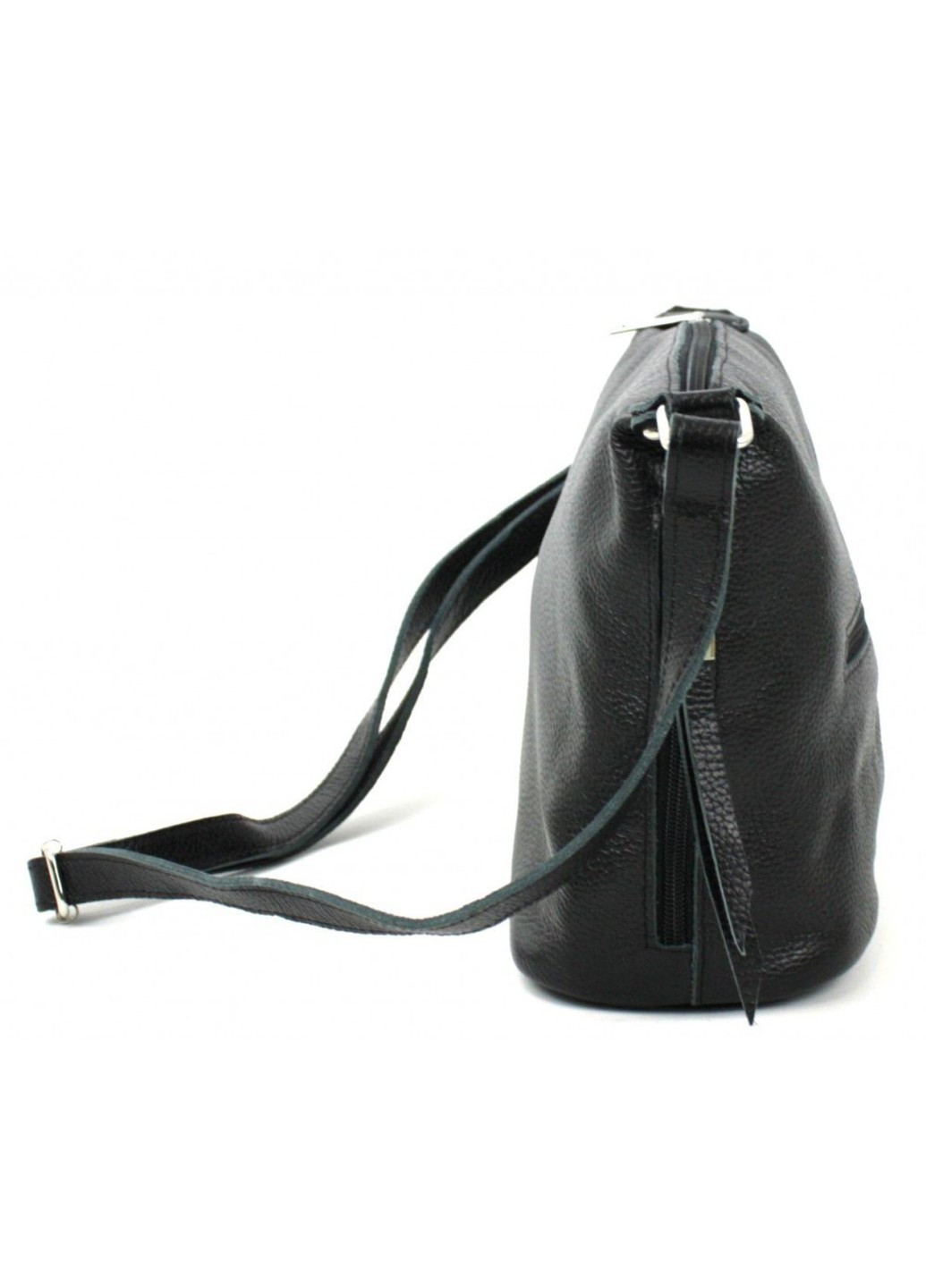 Кожаная женская сумка через плечо черная 809.023 Borsacomoda (266143745)