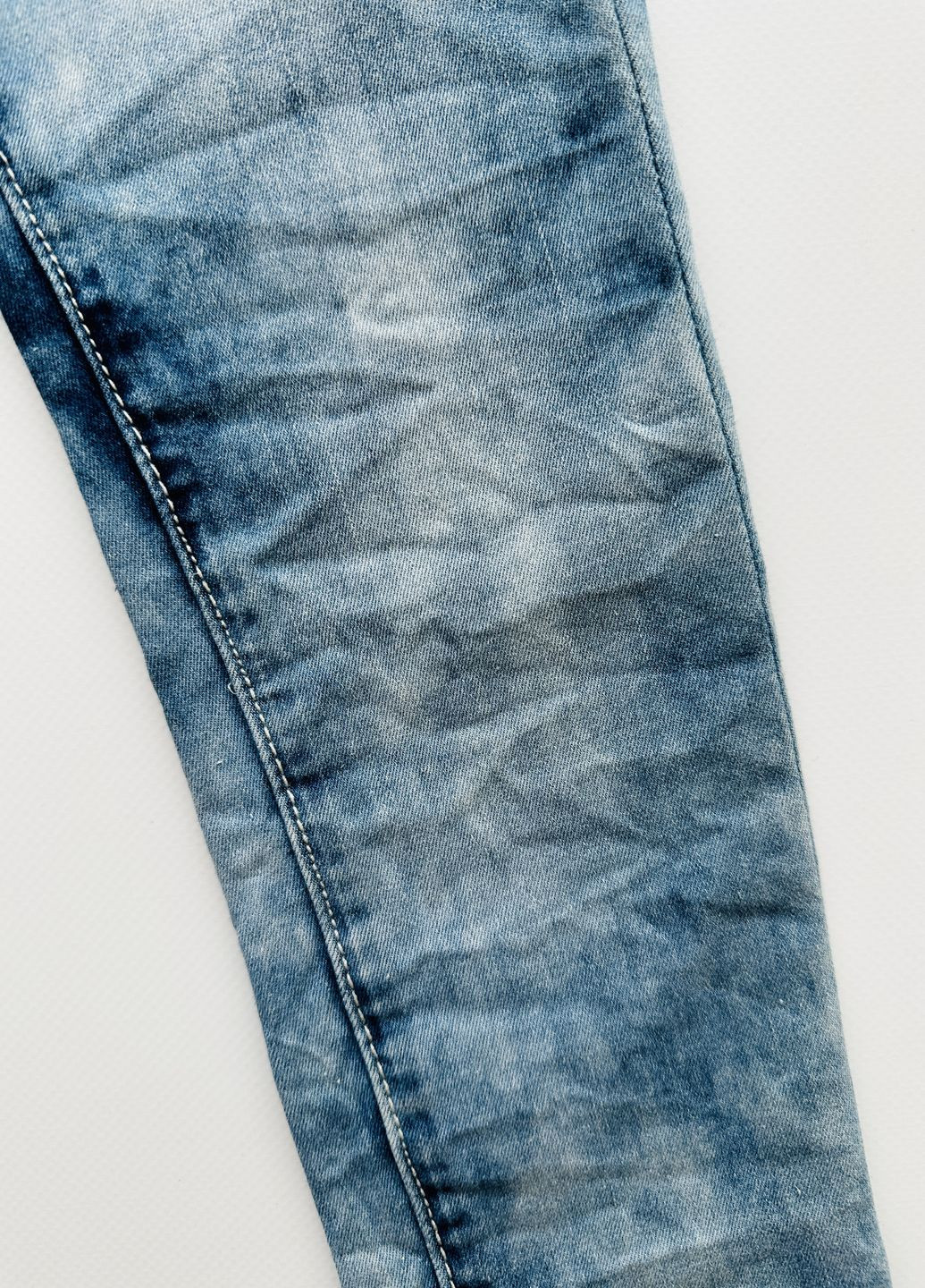 Синие демисезонные слим, скинни, зауженные джинси-скинни детские для девочки ge551444 Gaialuna