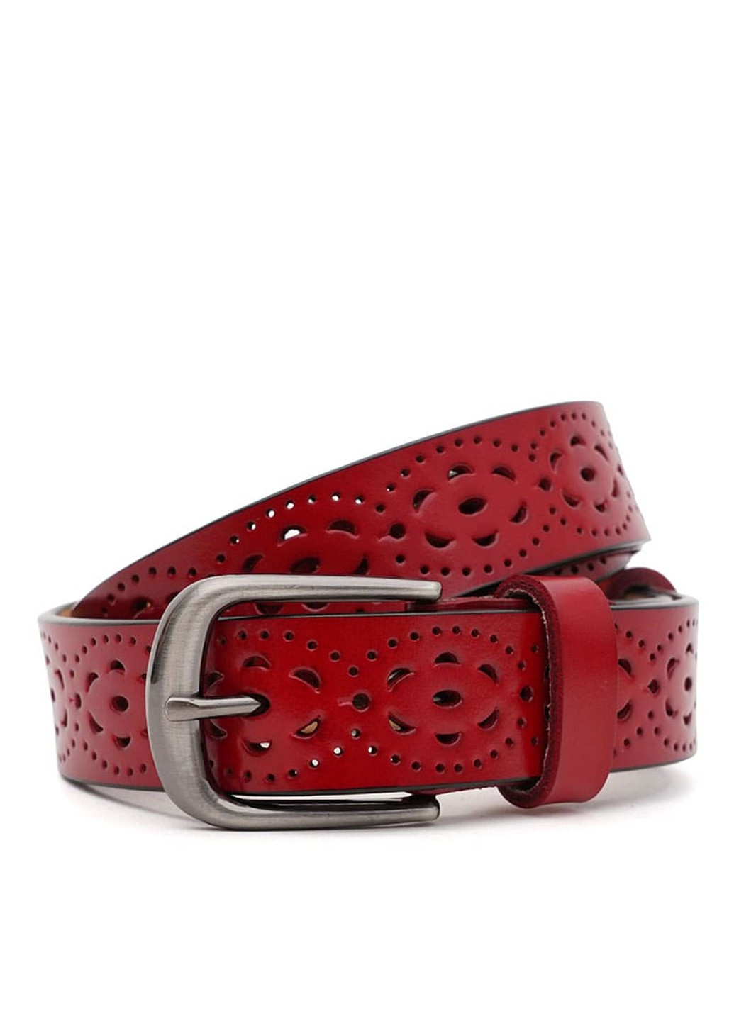 Женский кожаный ремень CV1ZK-040r-red Borsa Leather (266144003)