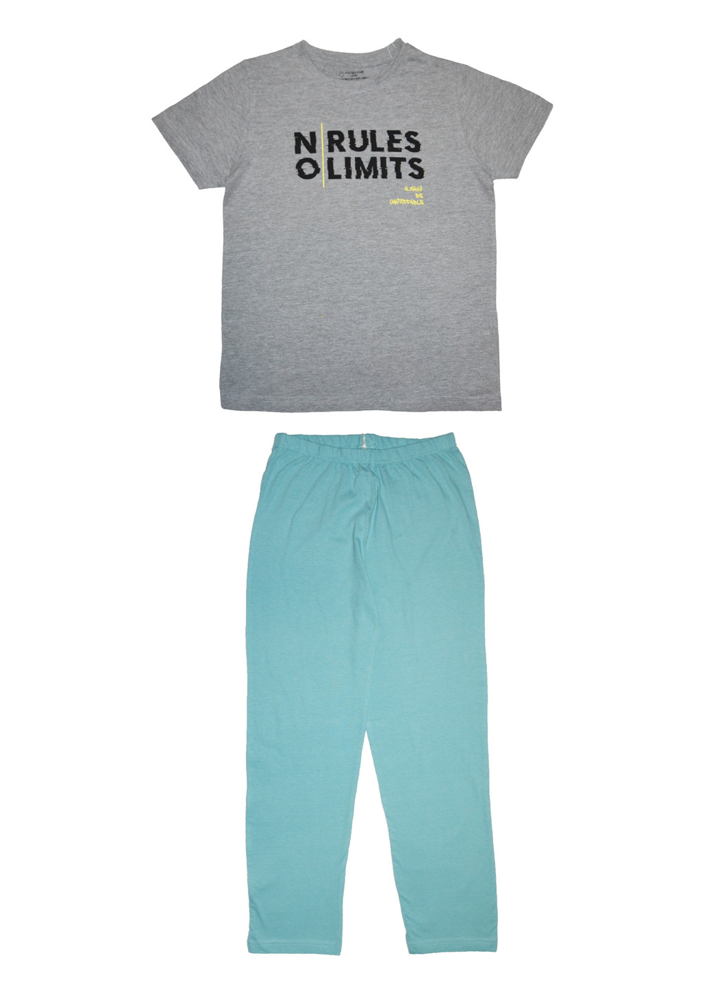 Серая всесезон пижама футболка + брюки Primark