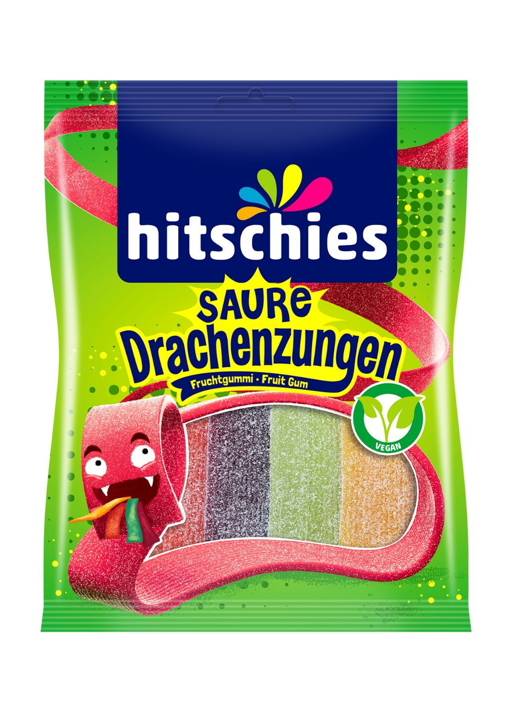 Конфеты жевательные Saure Drachenzungen 125 г Hitschies (259423582)
