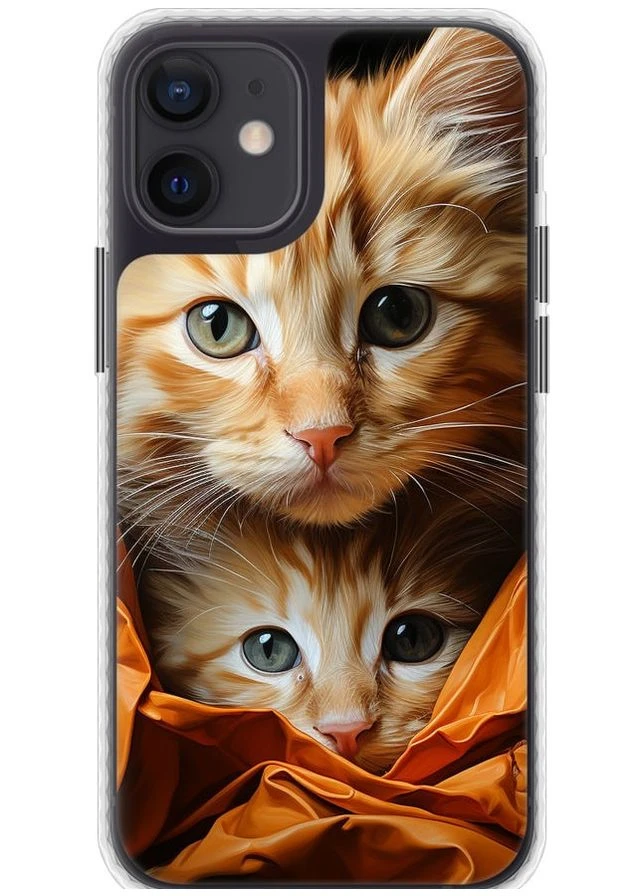 Чехол Bumper чехол 'Котики 2' для Endorphone Apple iPhone 12 Mini (267236409)