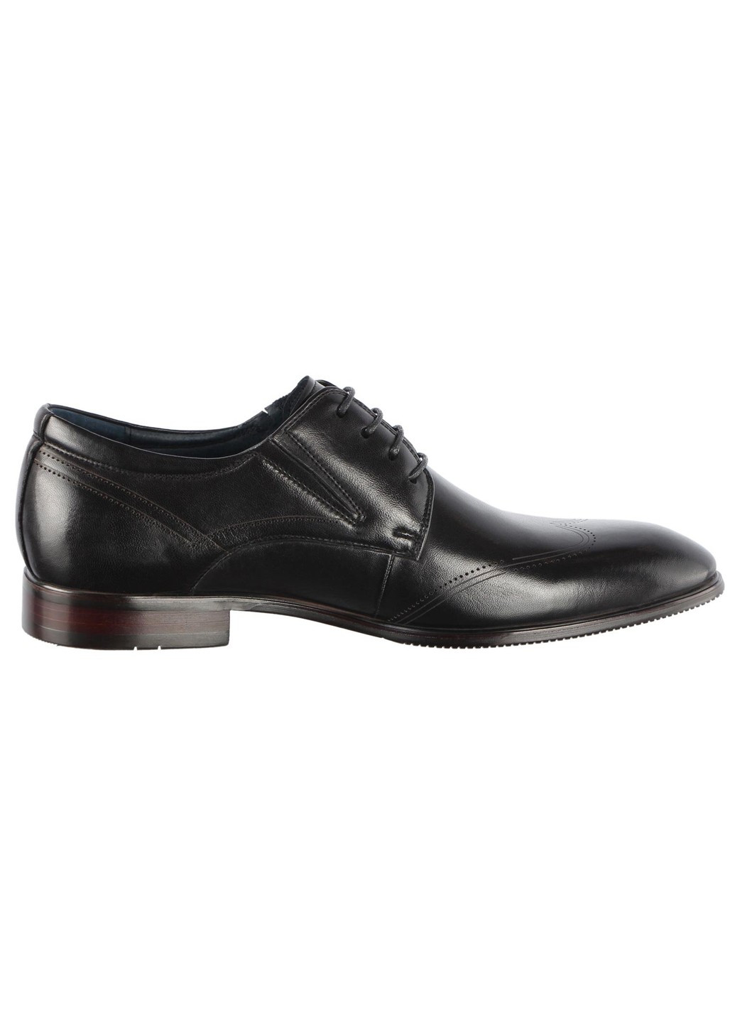 Черные мужские классические туфли 19897 Buts на шнурках