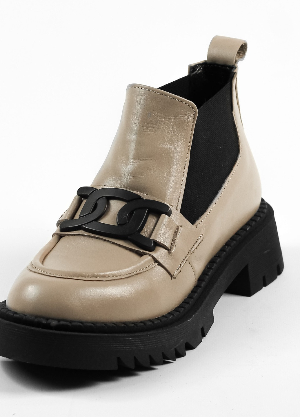 Осенние ботинки челси короткие визон Evromoda