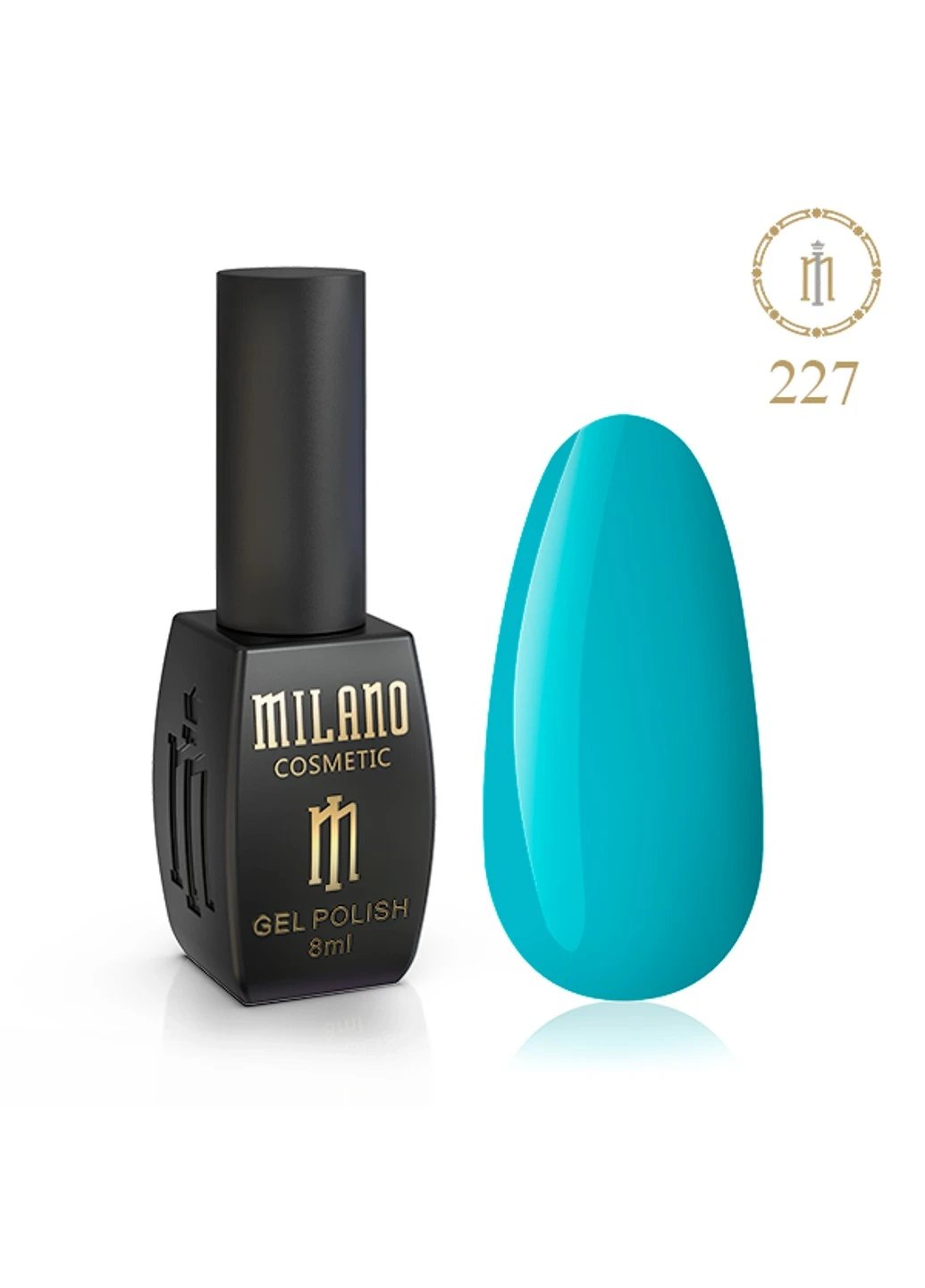 Гель лак для манікюру нігтів 8 мл № 227 Milano (262291903)