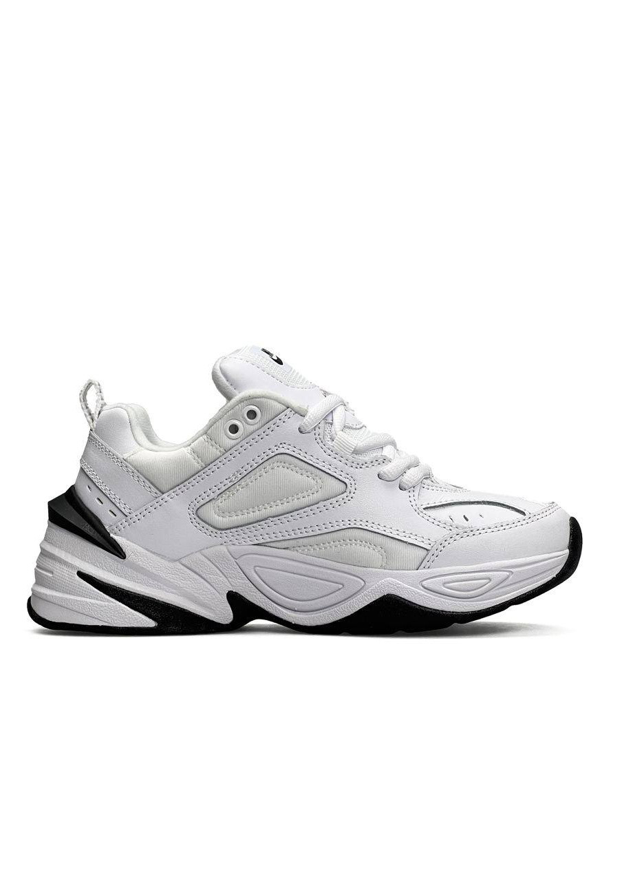 Білі осінні кросівки жіночі, китай Nike M2K Tekno All White Black