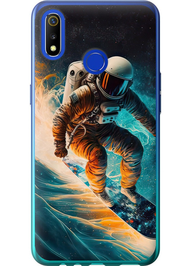 Силиконовый чехол 'Сноубордист' для Endorphone Realme 3 (258089023)