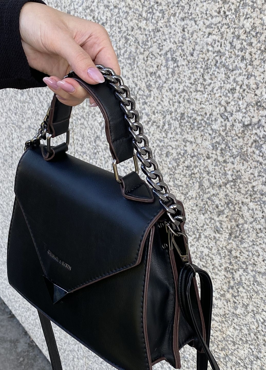 Женская сумка кросс-боди черная No Brand (270829159)