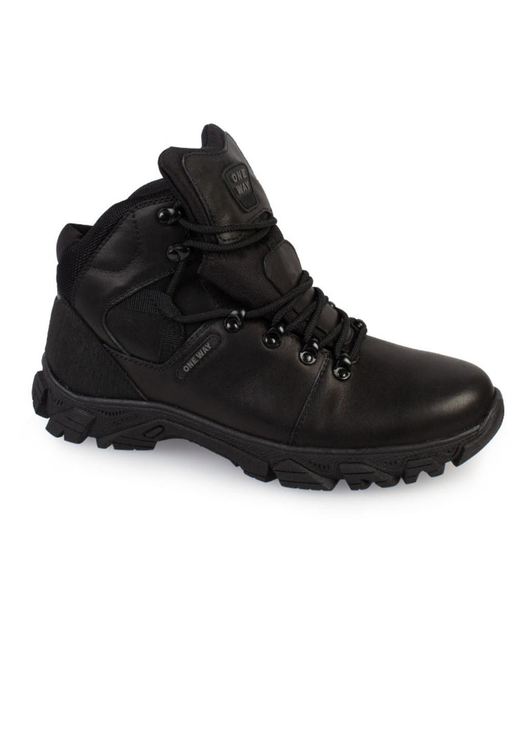 Черные зимние ботинки мужские бренда 9501048_(1) One Way