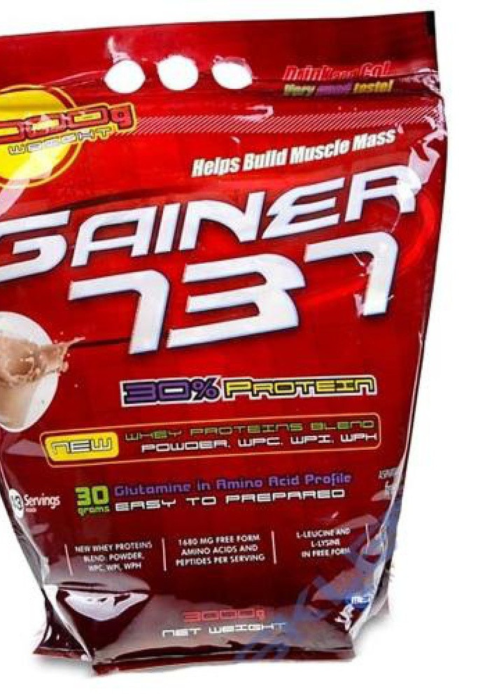 Гейнер Gainer 737 (30% protein ) 3000g (Strawberry) Megabol (256946283)