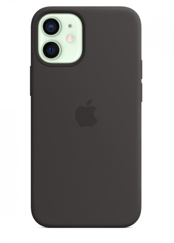 Чохол силіконовий soft-touch Silicone Case 1:1 for iPhone 12 mini with MagSafe чорний Black Apple (259907124)