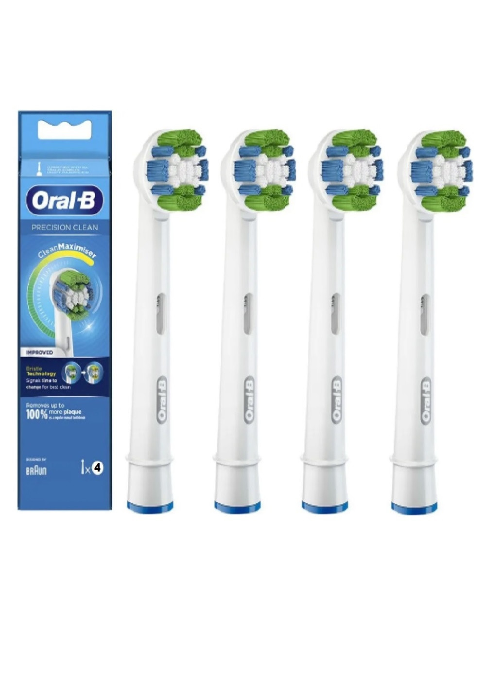 Насадка для электрической зубной щетки Precision Clean, 4 шт. Braun oral-b precision clean (257883788)