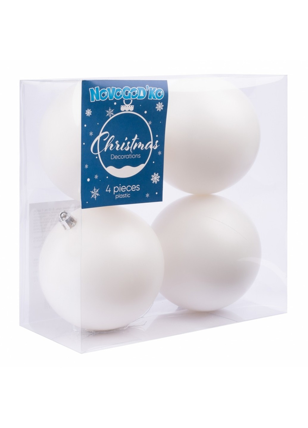 Набор из 4 шаров Новогодько d-10 см 974534 Novogod'ko (269387075)