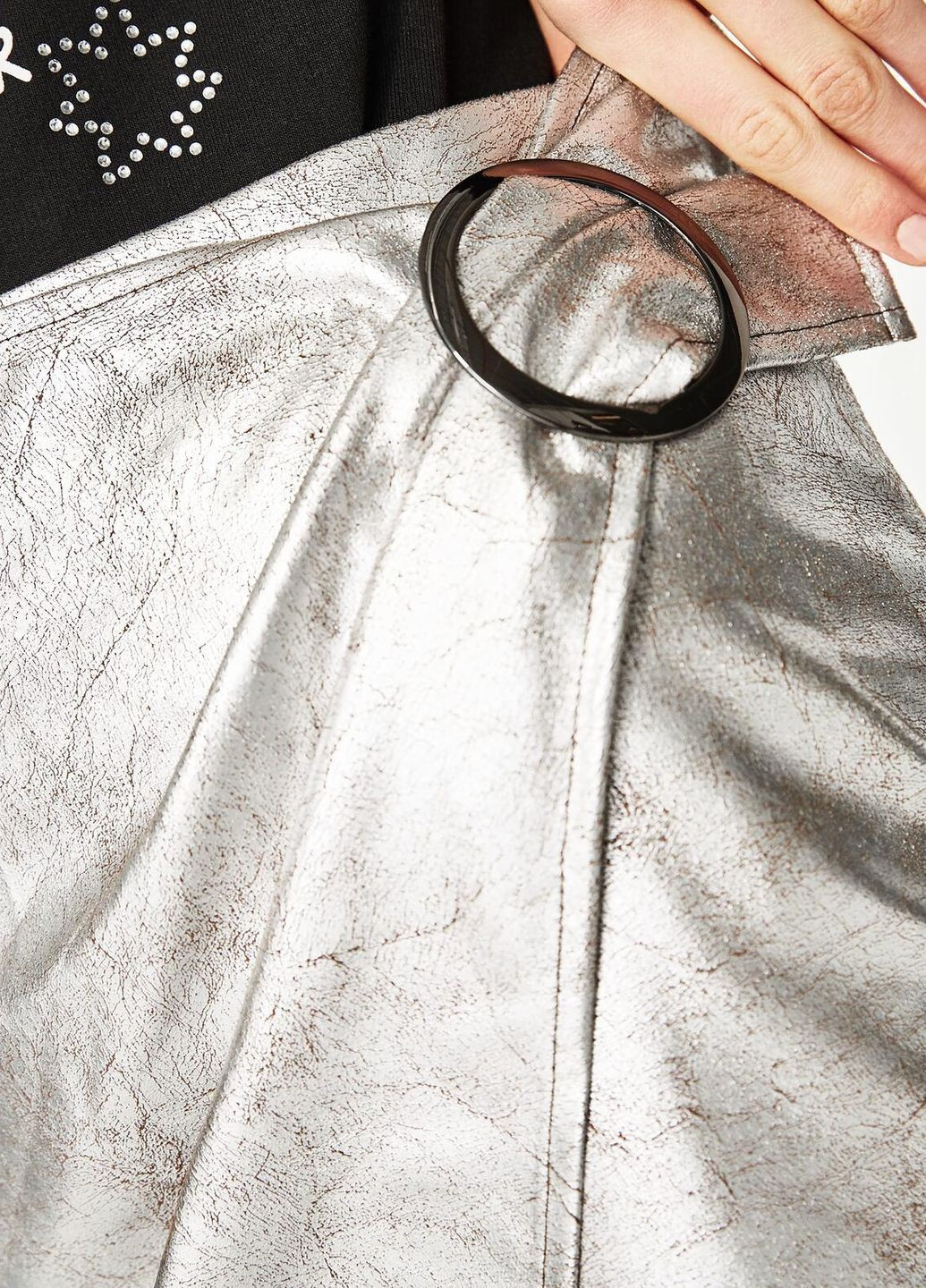 Серебряная юбка Zara