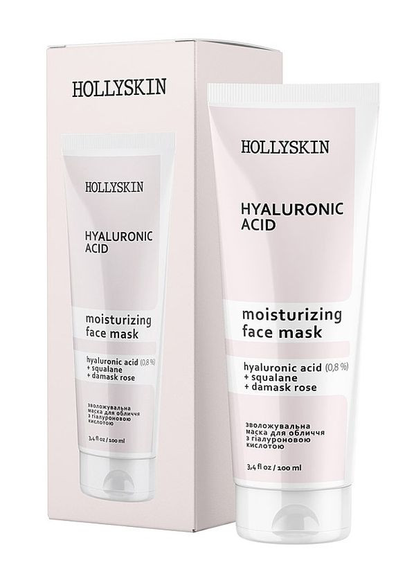 Маска для обличчя з гіалуроновою кислотою Hyaluronic Acid Face Mask, 100 мл Hollyskin (260474219)