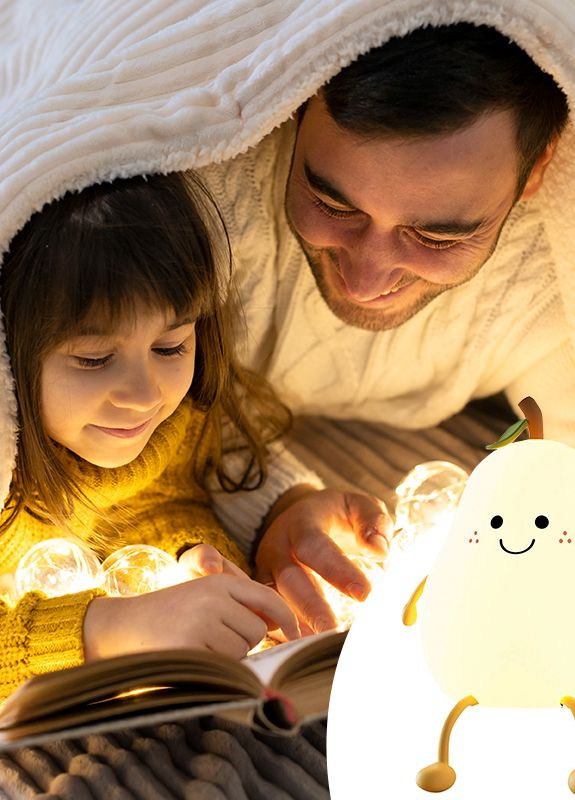 Детский светильник Груша – ночник LED силиконовый со встроенным аккумулятором No Brand (272615197)