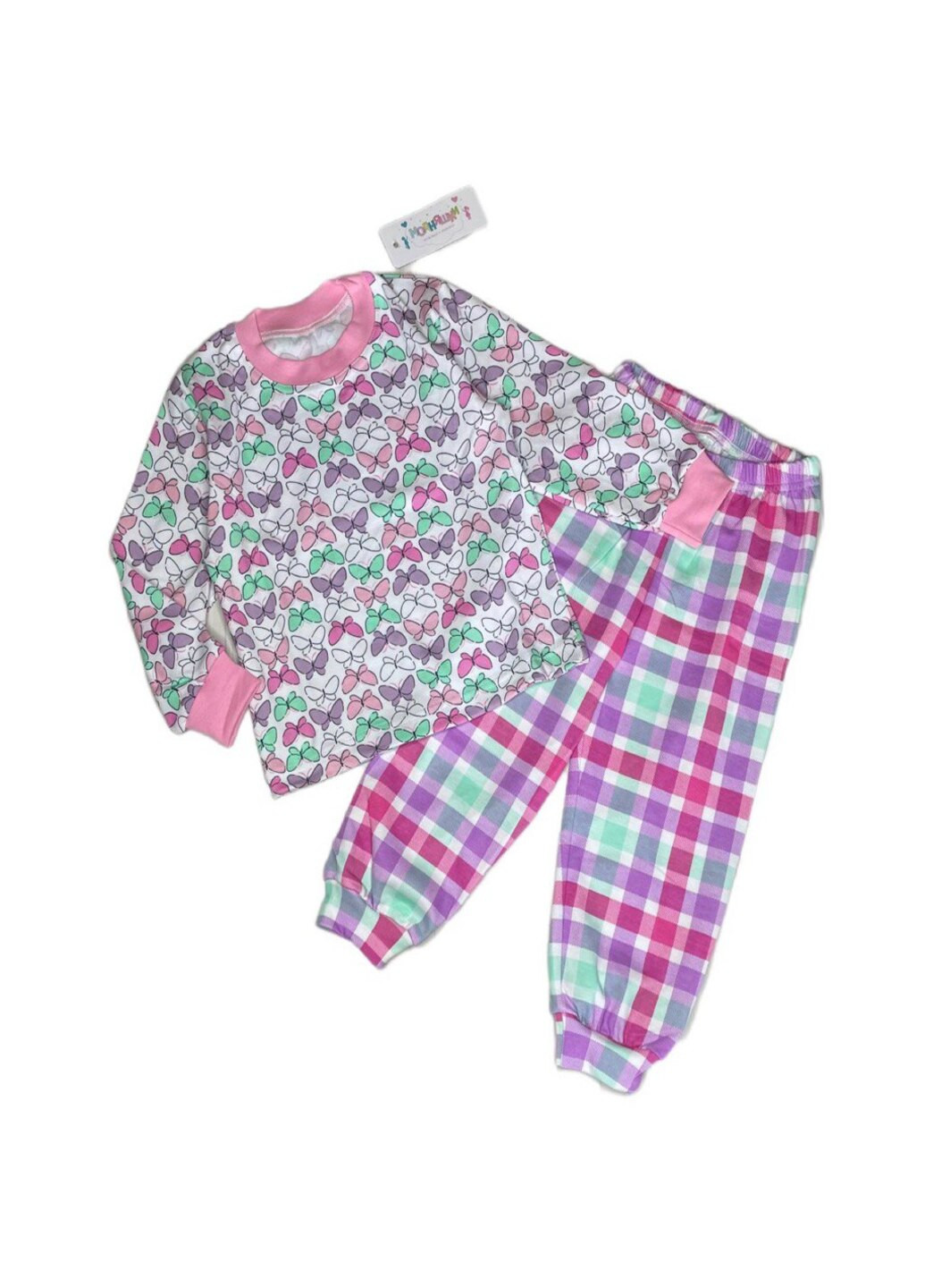 Комбинированная всесезон пижама на девочку интерлок Модняшки