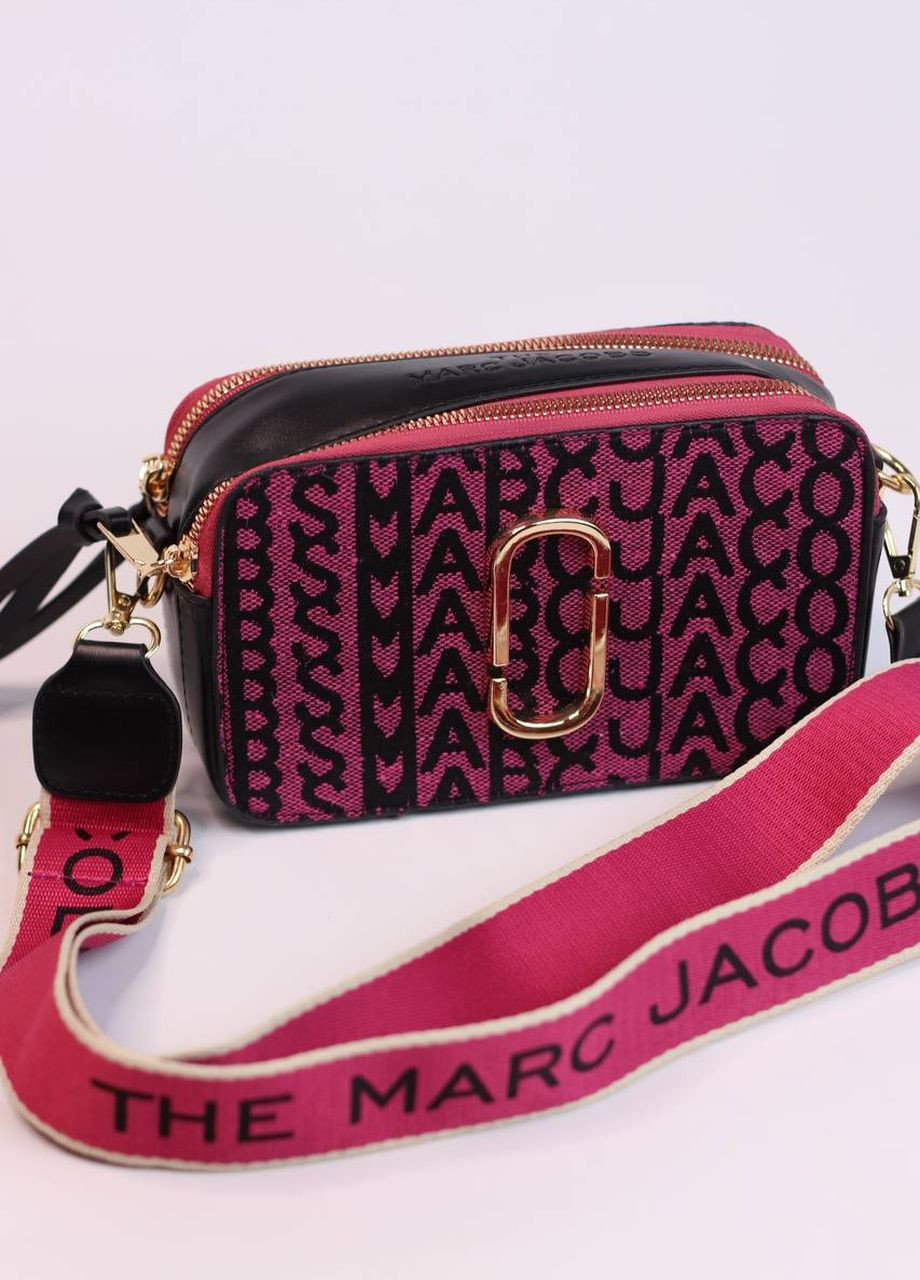 Сумка классическая с лого Marc Jacobs logo crimson/black Vakko (260585706)