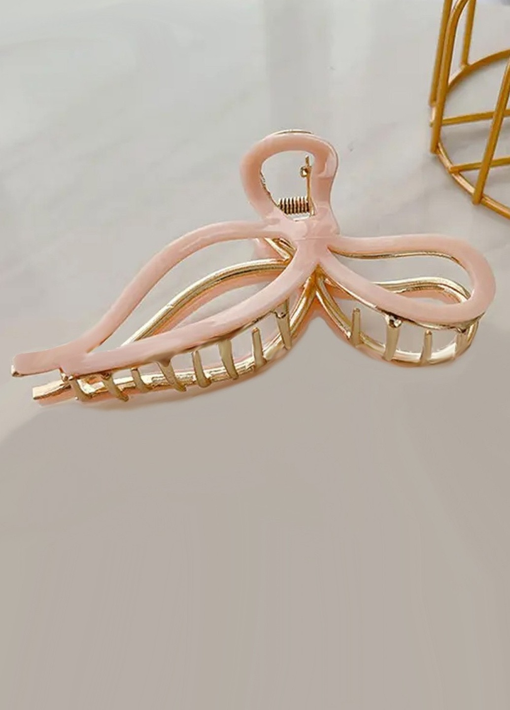 Заколка краб для волос "Легкость", золотисто-розовая Анна Ясеницька (259265546)
