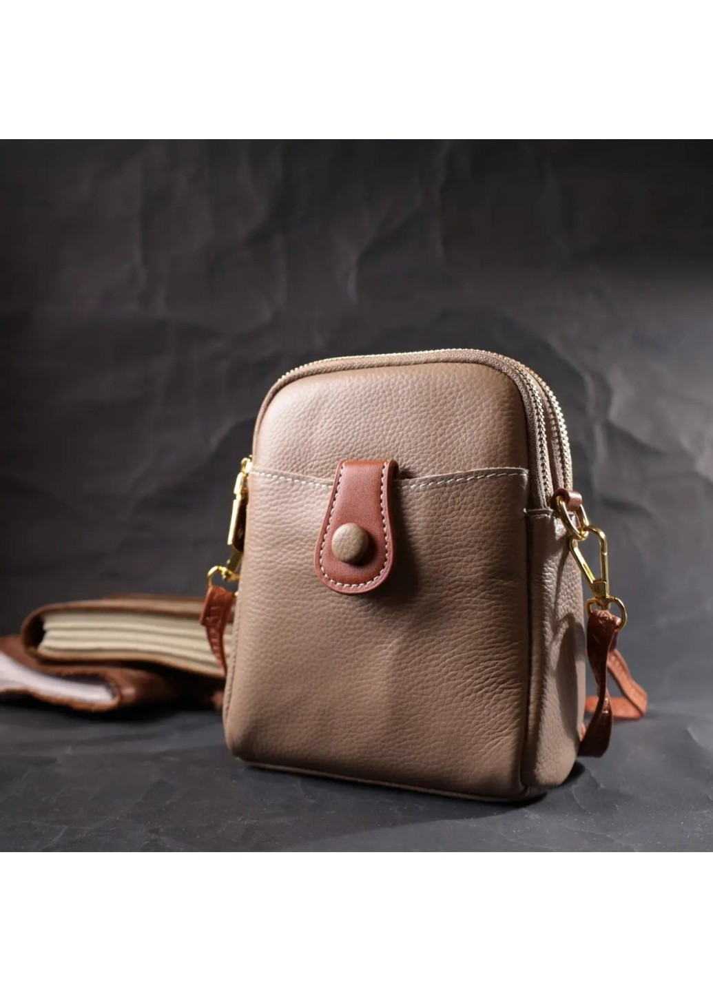 Молодіжна жіноча шкіряна сумка через плече 22271 Vintage (276705823)