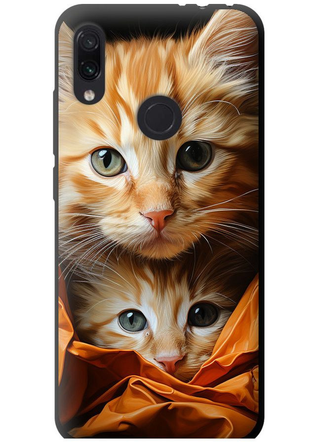TPU чорний чохол 'Котики 2' для Endorphone Xiaomi Redmi Note 7 (267236758)