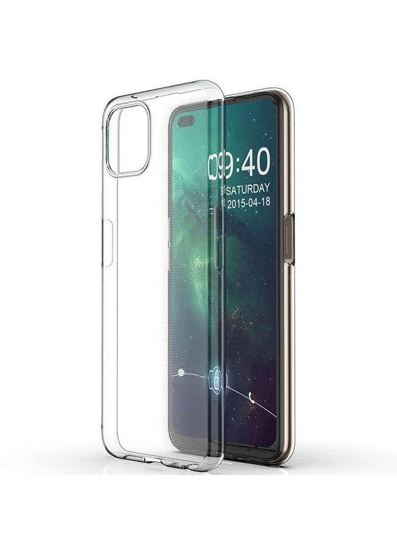 Ультратонкий силіконовий чохол 1мм на Oppo A92s Epik (258789349)