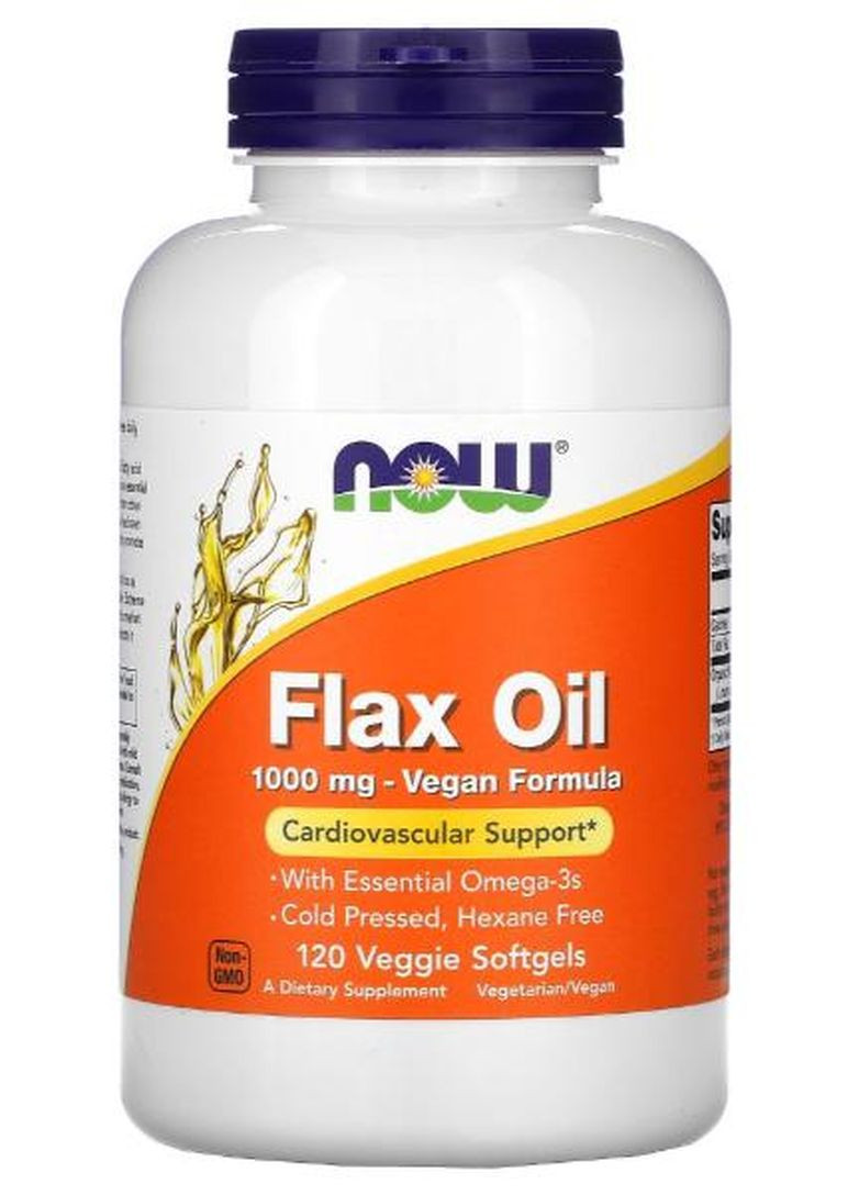 Flax Oil 1000 mg 120 Veg Softgels Now Foods (271962281)