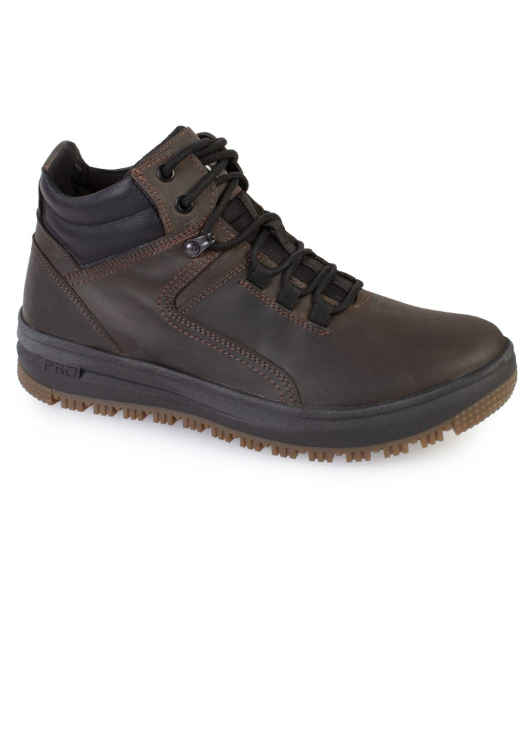 Коричневые зимние ботинки мужские бренда 9501093_(2) ModaMilano