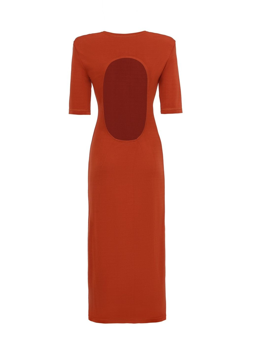 Теракотова теракотова сукня з вирізом на спині Kohai