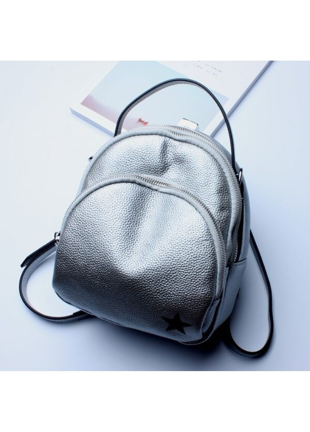 Жіноча шкіряна сумка-рюкзак (VK196-GR) Polo (263360642)