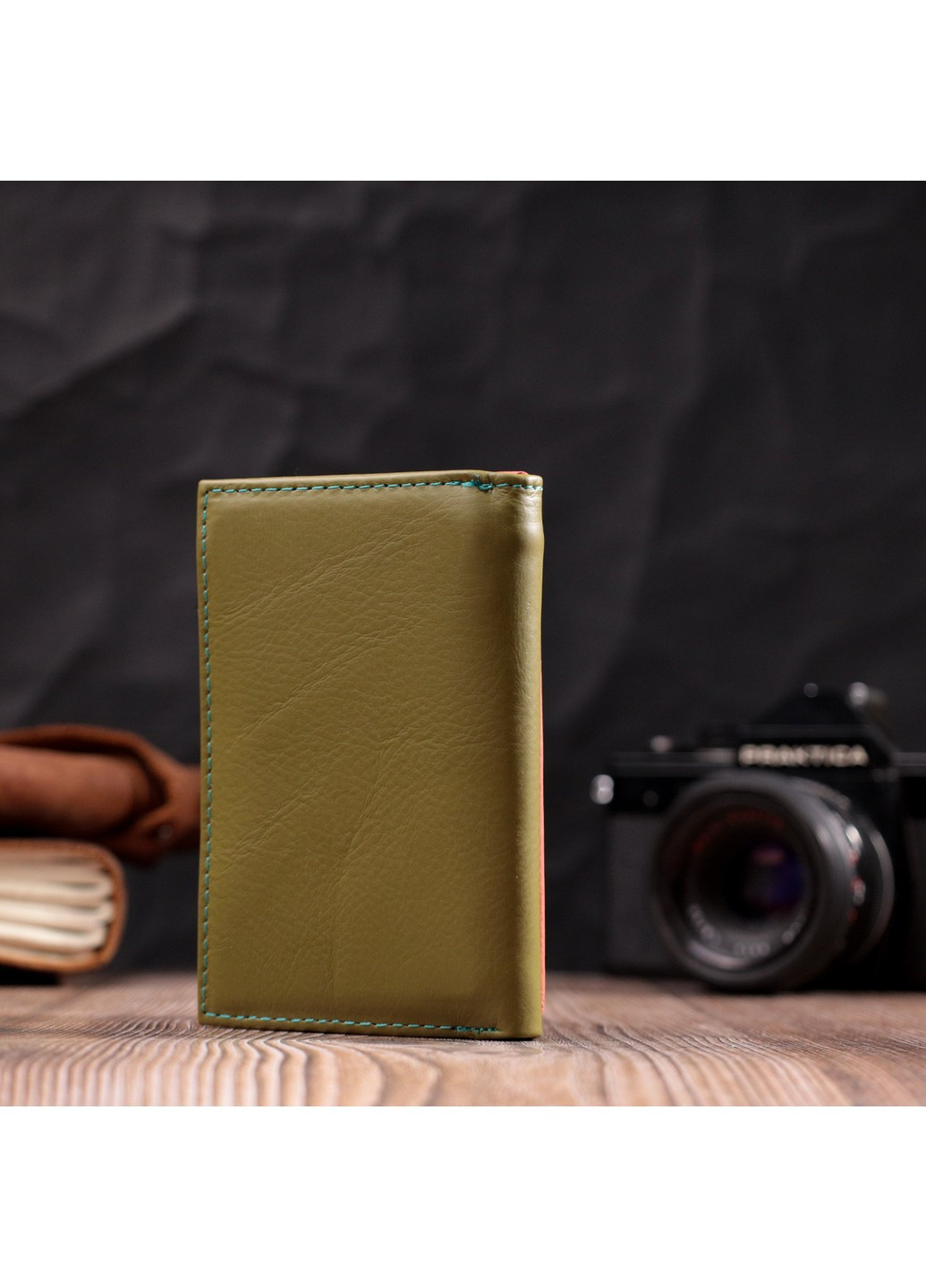 Модний жіночий гаманець з якісної натуральної шкіри 19464 Різнокольоровий st leather (278001015)