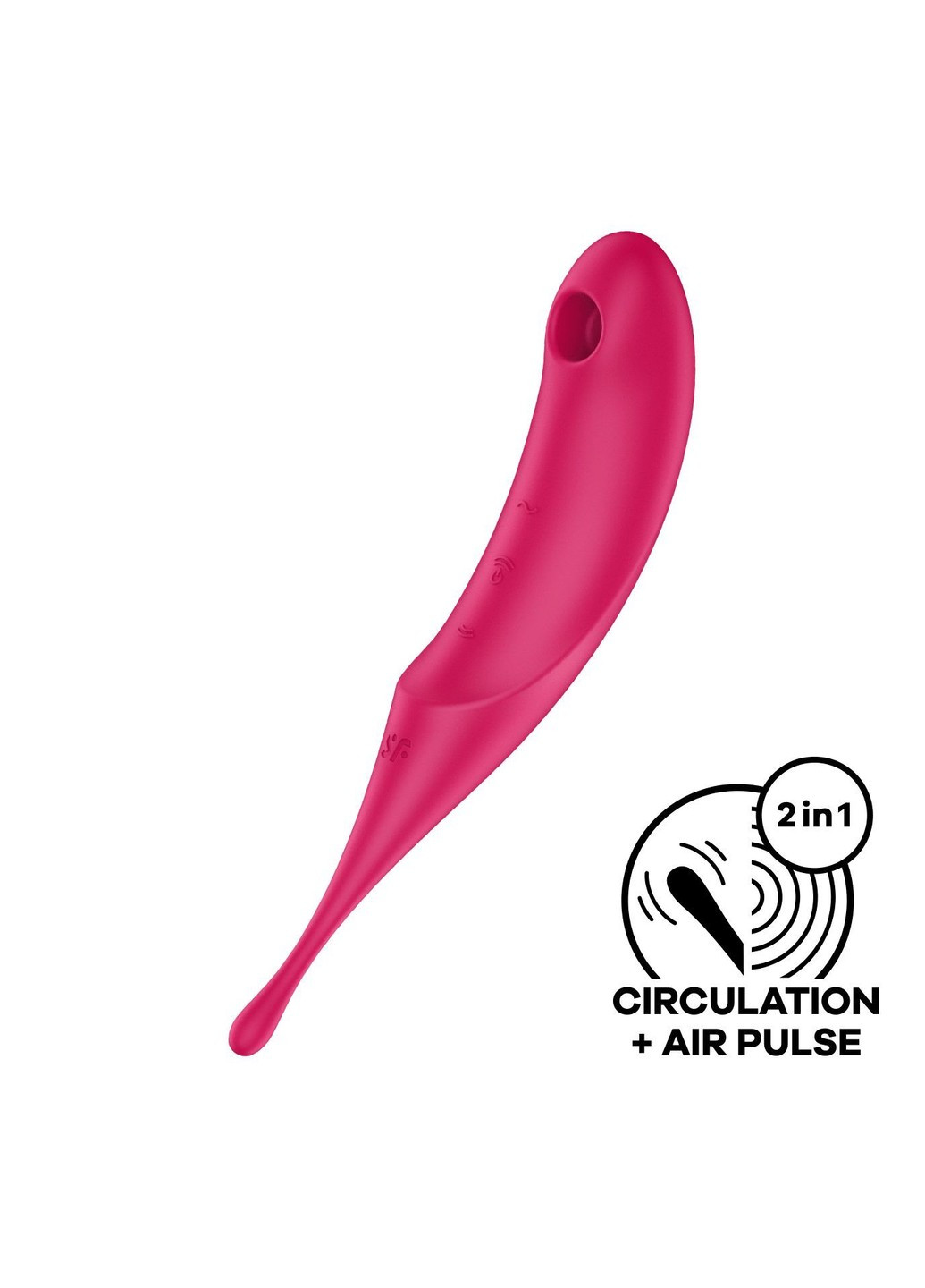 Вібратор для клітора з вакуумною стимуляцією Twirling Pro Red Satisfyer (274376976)
