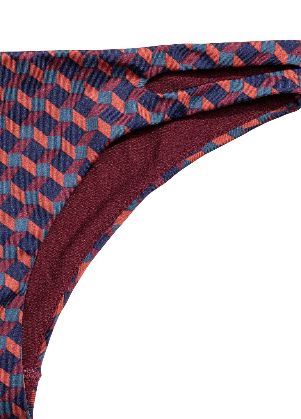 Купальні труси,бордовий в клітку темно-синій, H&M (258335024)