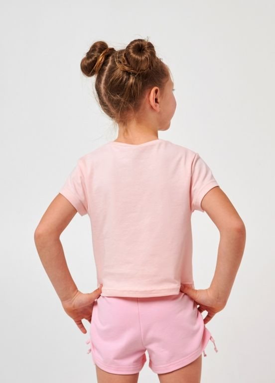 Рожева дитяча футболка | 95% бавовна | демісезон | 92, 98, 104, 110, 116 | зручна, малюнок дівчинка рожевий Smil