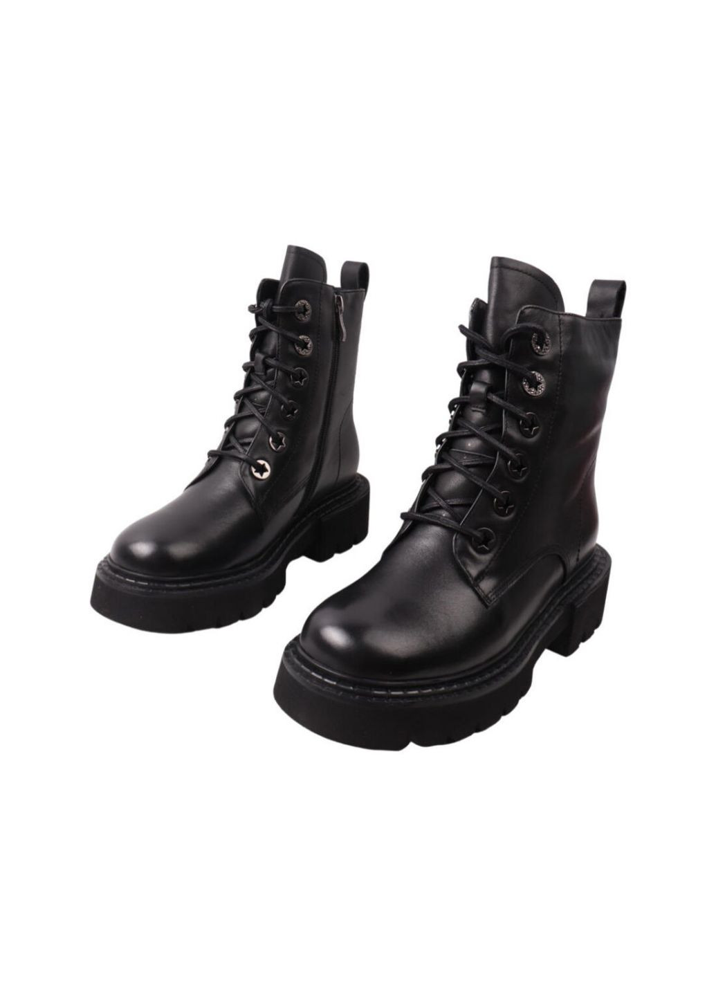 ботинки женские черные натуральная кожа Geronea