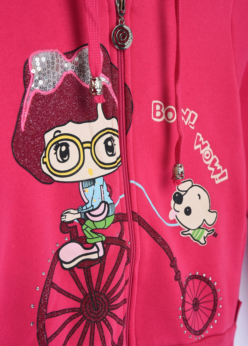 Кофта дитяча дівчинка на флісі рожевого кольору Let's Shop (256915273)