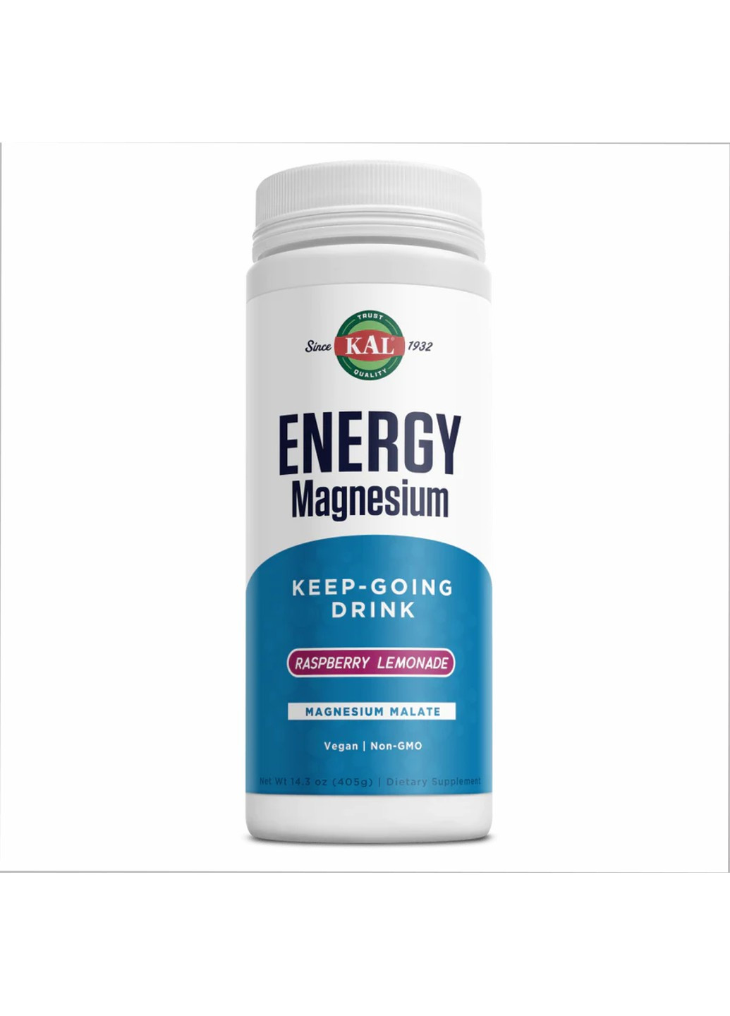 Энергия Магния Energy Magnesium 325мг – 405г Малиновый Лимонад KAL (270016103)