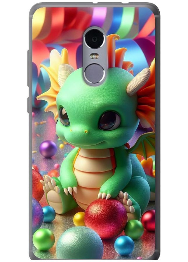 2D пластиковый чехол 'Веселый дракончик' для Endorphone Xiaomi Redmi Note 4 (275458994)