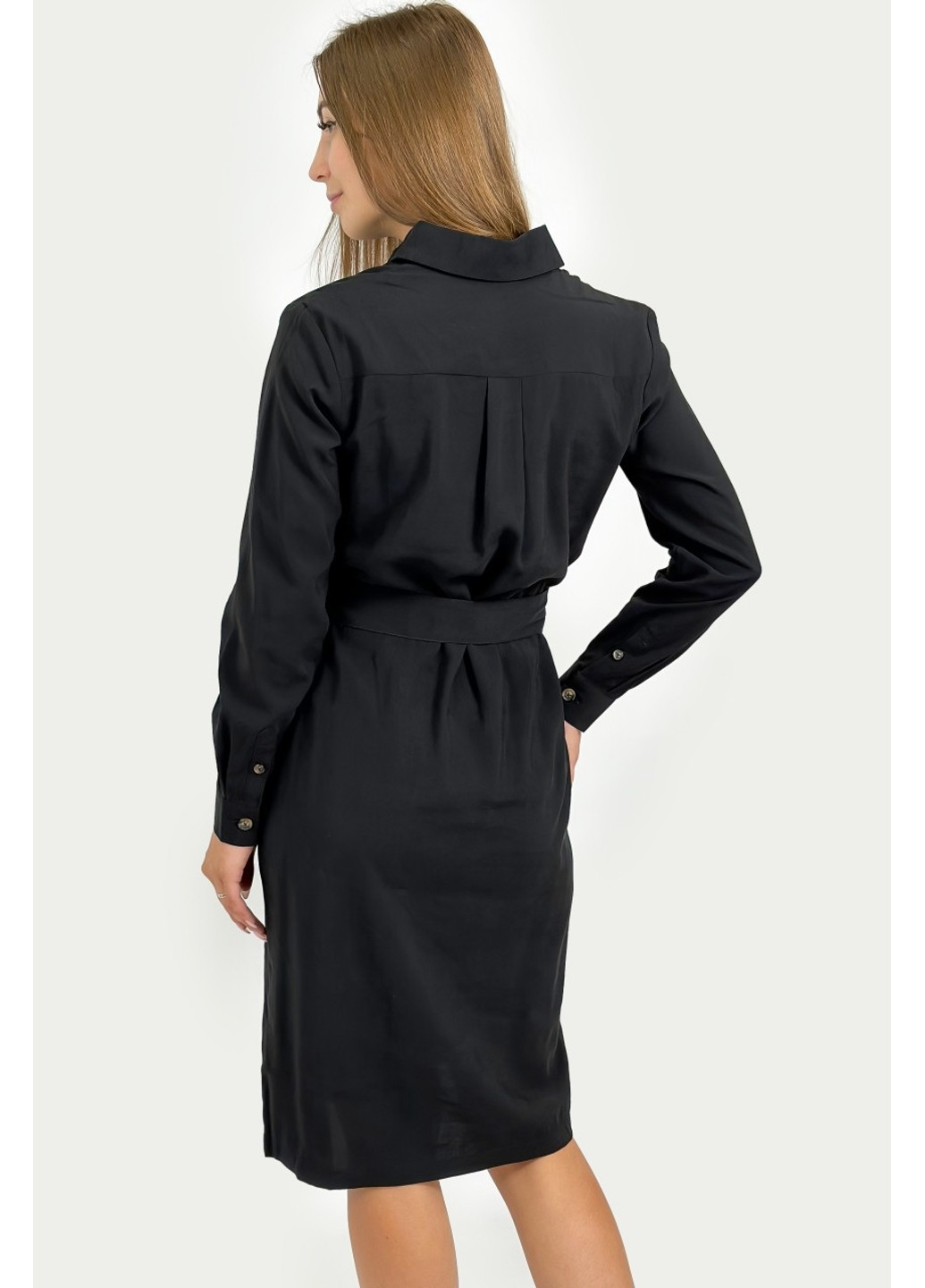 Чорна повсякденний сукня-сорочка fbc11069-200 сорочка Finn Flare однотонна