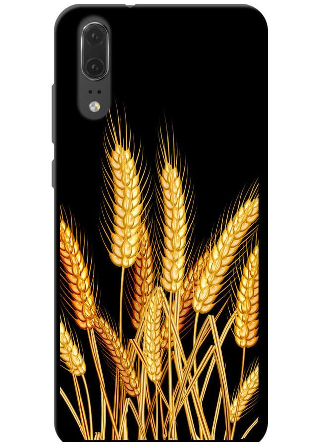 TPU черный чехол 'Колоски пшеници' для Endorphone huawei p20 (276964180)