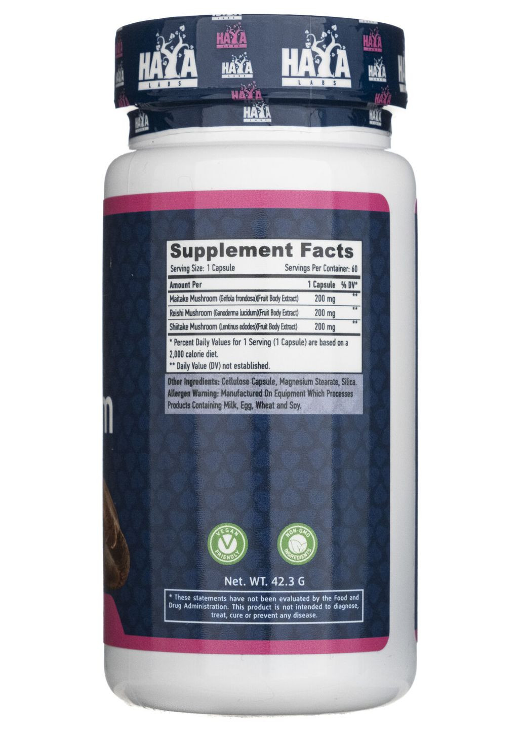Тройной грибной комплекс Triple Mushroom Complex 60 caps Haya Labs (260062100)