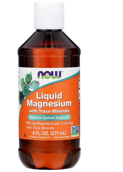 Liquid Magnesium with Trace Minerals, 8 fl oz 237 ml NF1288 Now Foods (256725161)