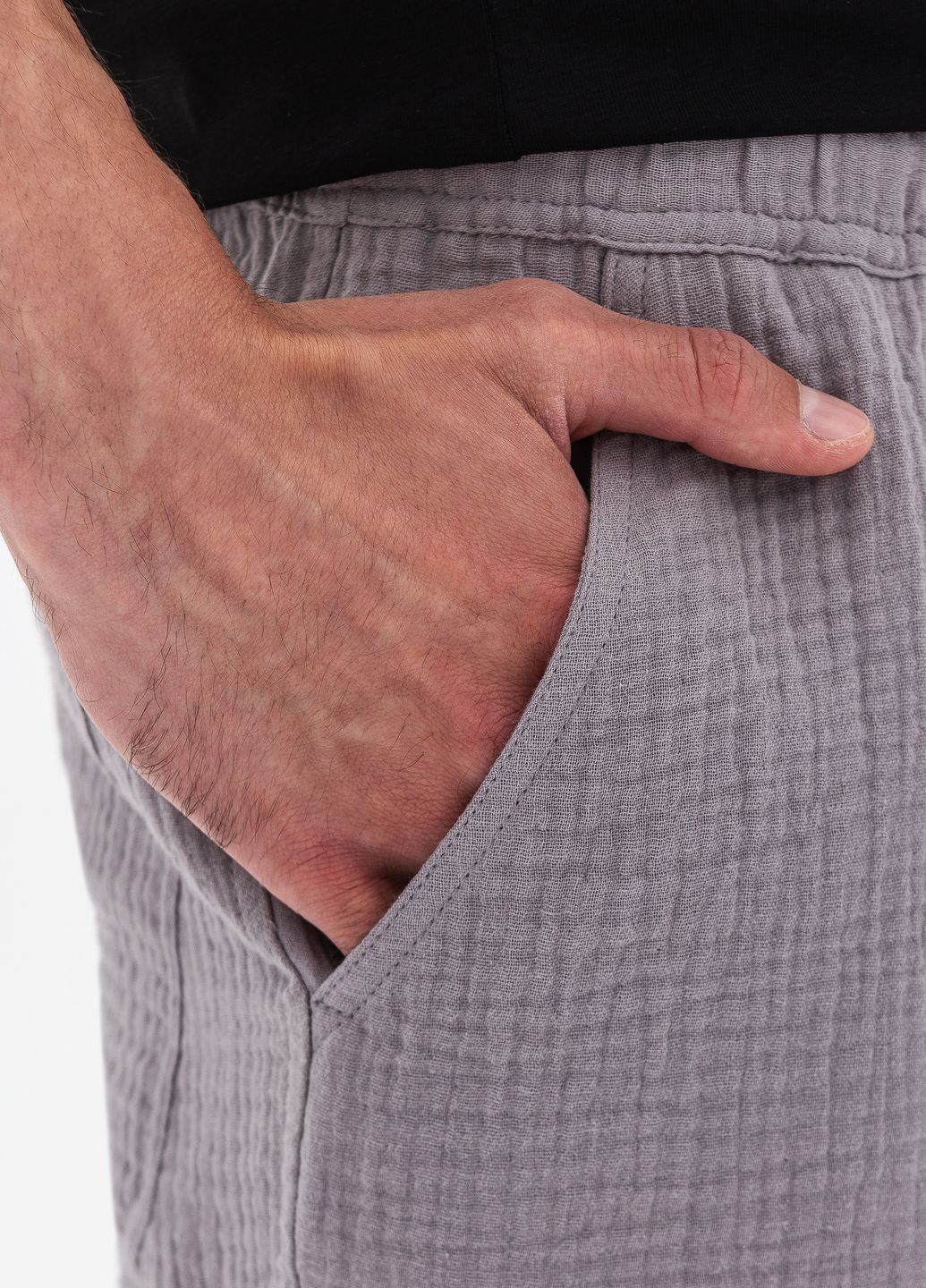 Мужские шорты муслиновые с карманом, серый German Volf (267808991)