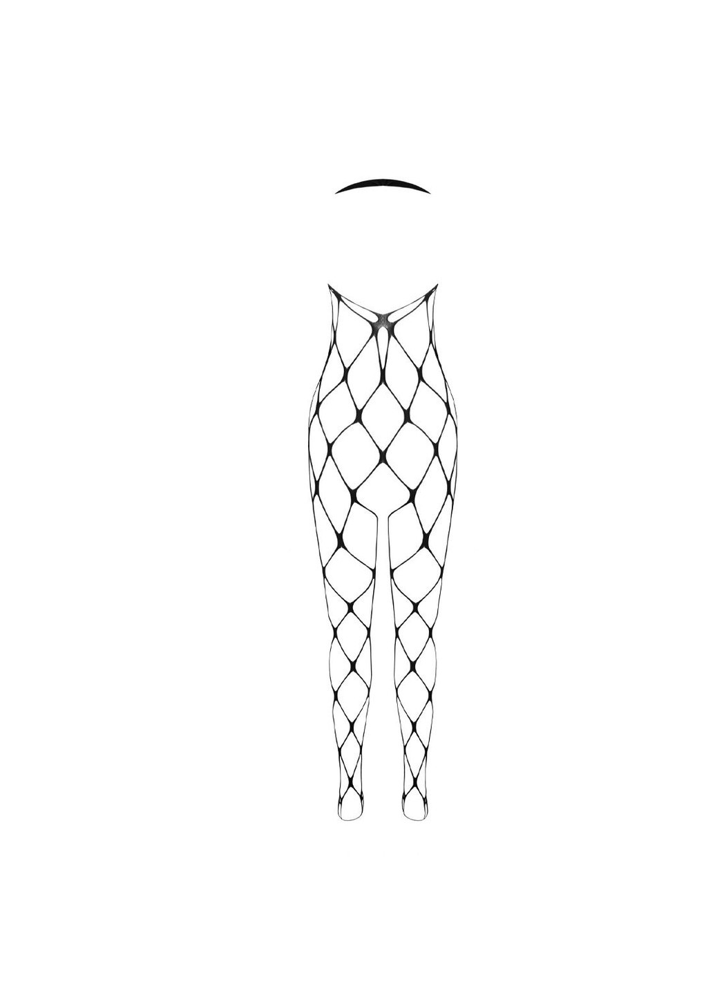 Бодистокинг в очень крупную сетку Passion BS091 black, с доступом ADDICTION (258261748)