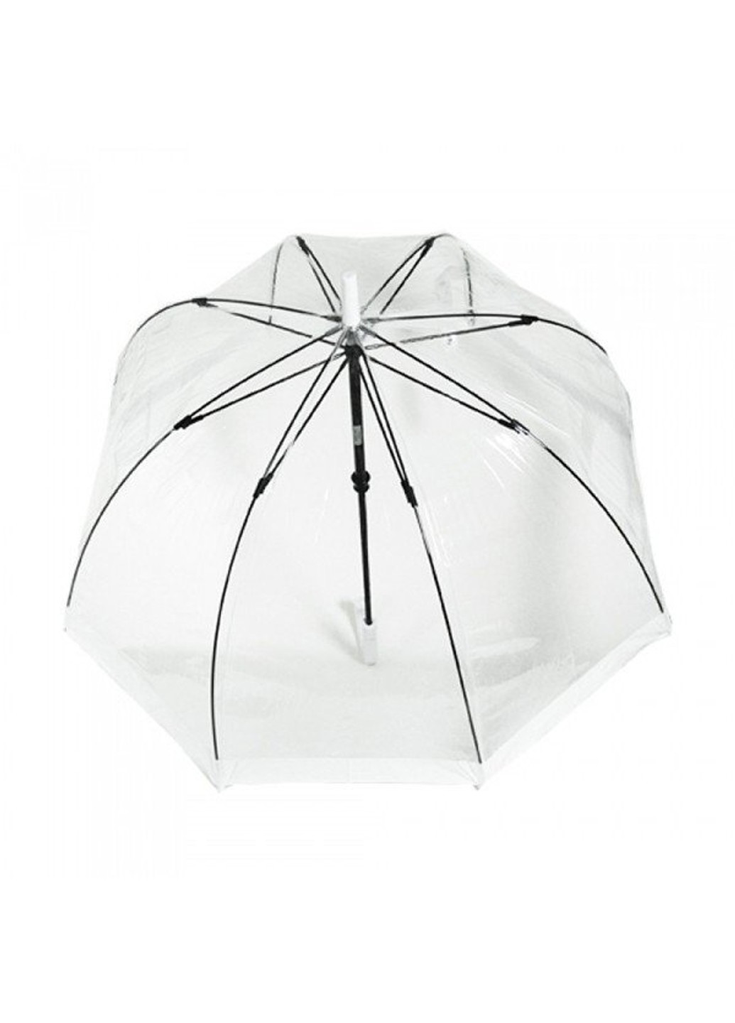 Механический женский прозрачный зонт-трость BIRDCAGE-1 L041 - WHITE Fulton (262449474)