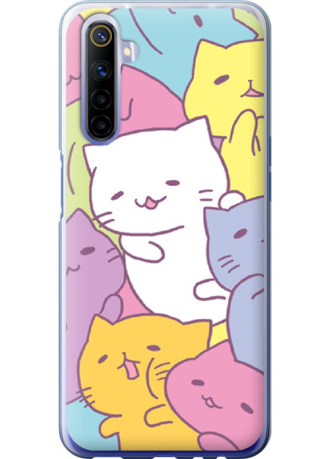 2D пластиковый чехол 'Котики' для Endorphone Realme 6 (258263488)