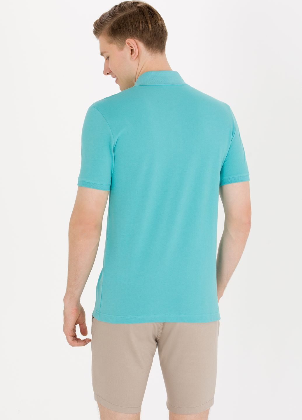 Мятная футболка-футболка поло мужское для мужчин U.S. Polo Assn.