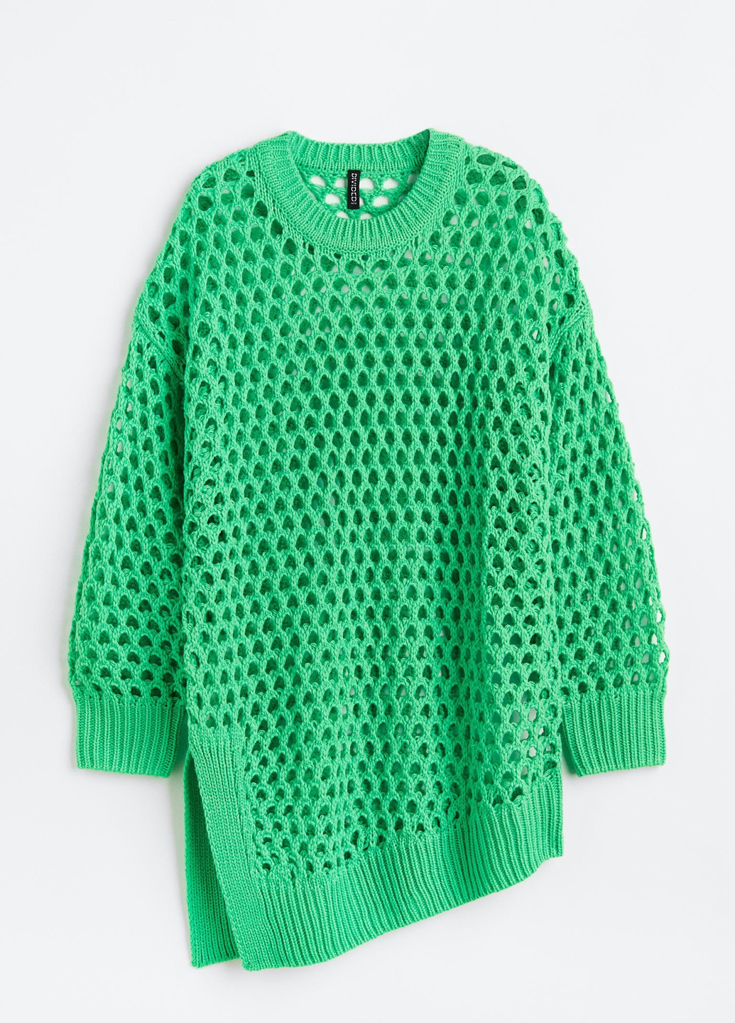 Зеленый демисезонный ассиметричный пуловер пуловер H&M